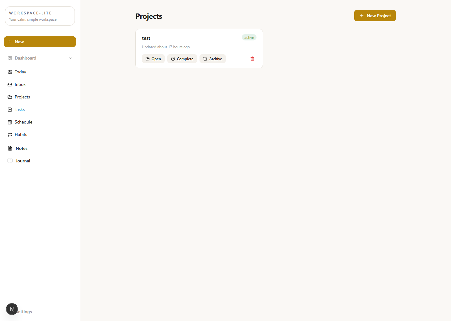 Projects that stay organized